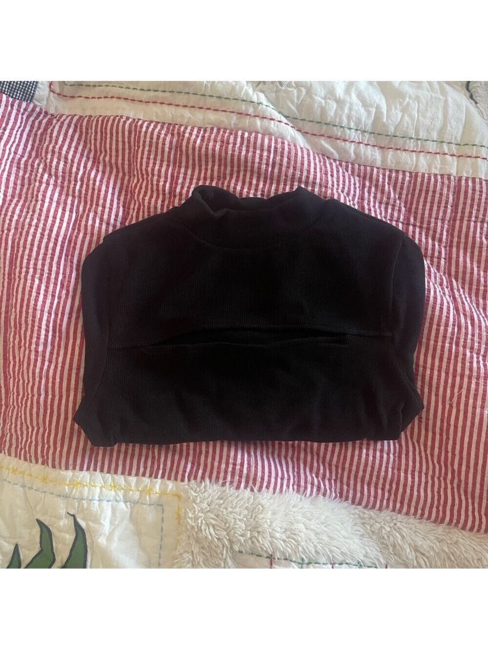 Mock Neck Cut Out Top - Picture 5 of 5
